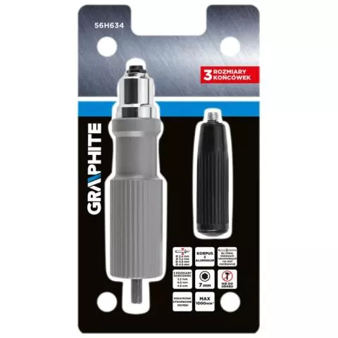 twm様 Adapter do nitów zrywalnych na wkrętarkę 56H634 GRAPHITE