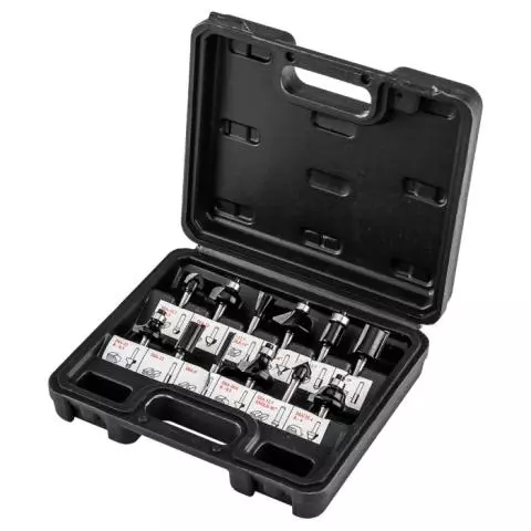 3点セット Frezy do drewna widiowe, trzpień 6 mm, zestaw 12 szt. 56T613 Dobra