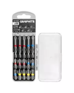 Zestaw bitów PH2x2, PH3, PZ2x2 x 50 mm, PH1/2/3, PZ1/2/3