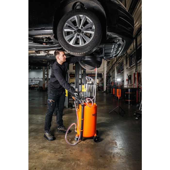 Waitor！！ Mobilna zlewarko-wysysarka do oleju pneumatyczna ze zbiornikiem