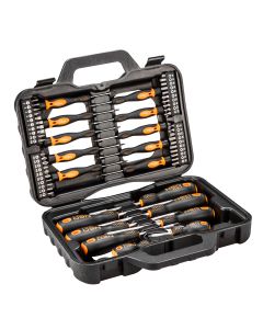 Zestaw wkrętaków i końcówek wkrętakowych, 58 szt. 04-211