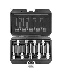 Końcówki sześciokątne na nasadce 100 mm, zestaw 9 szt. 08-706