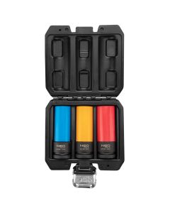 Nasadki do felg aluminiowych - zestaw 3 szt., rozmiary: 17, 19, 21 mm, CrMo 12-350