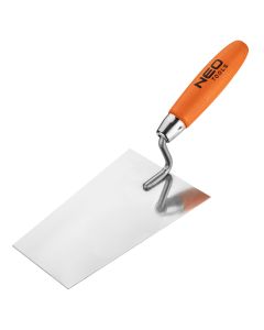 Kielnia sztukatorska trapezowa, 180 mm, uchwyt drewniany 50-143