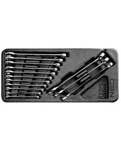 Klucze płasko-oczkowe 6-19 mm, zestaw 14 szt., wkładka 84-234