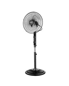 Wentylator podłogowy warsztatowy 80W, średnica 40 cm, 3 prędkości, oscylacja, pilot sterowania 90-004