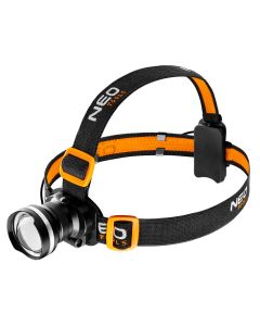 Latarka czołowa bateryjna 400 lm, zoom, CREE R5, 3 x AAA 99-200