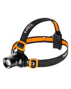 Latarka czołowa bateryjna 250 lm, zoom, CREE XPE, 3 x AAA 99-201