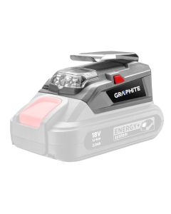Adapter USB - latarka LED Energy+, bez akumulatora 58G025
