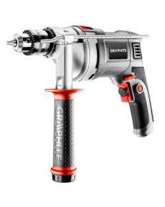 Wiertarka udarowa 850W, uchwyt kluczykowy 13 mm, obroty 0-3000 min⁻¹, walizka + 10 wierteł 58G738