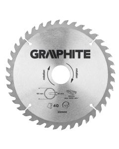 Tarcza do pilarki, widiowa, 185 x 30 mm, 40 zębów 55H600