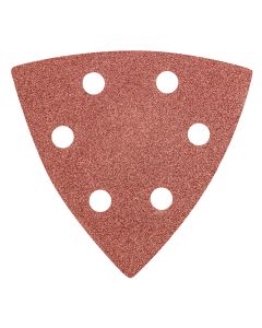 Papier ścierny delta na rzep 93 x 93 mm K 80, 5 szt., z otworami 55H765