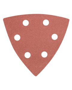 Papier ścierny delta na rzep 93 x 93 mm K 240, 5 szt., z otworami 55H768