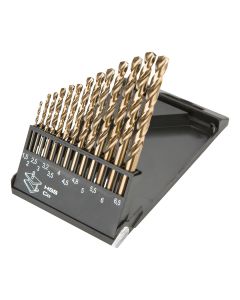 Wiertła do metalu HSS-Co 1.5-6.5 mm, zestaw 13 szt. 57H088