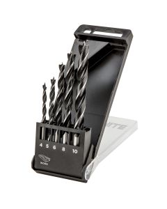 Wiertło do drewna spiralne, 4 - 10 mm, zestaw 5 szt. 57H269