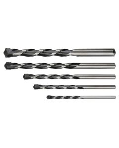 Wiertła do betonu 4-10 mm, zestaw 5 szt., końcówka motylkowa 57H350