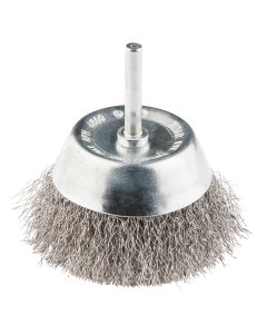 Szczotka druciana doczołowa z trzpieniem 50 mm, INOX 57H599