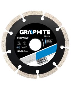 Tarcza diamentowa 115 x 22.2 mm, segmentowa 57H616