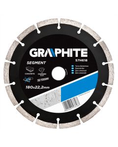 Tarcza diamentowa 180 x 22.2 mm, segmentowa 57H618