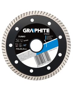 Tarcza diamentowa 115 x 22.2 mm, turbo super cienka 57H620