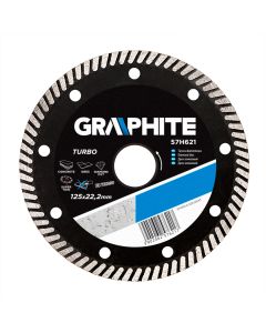 Tarcza diamentowa 125 x 22.2 mm, turbo super cienka 57H621