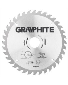 Tarcza do pilarki, widiowa, 185 x 30 mm, 36 zębów 57H664