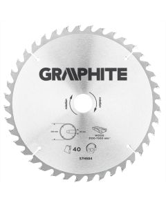 Tarcza do pilarki, widiowa, 250 x 30 mm, 40 zębów 57H684