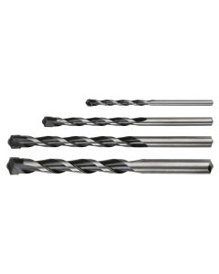 Wiertła do betonu 4-10 mm, zestaw 4 szt., końcówka motylkowa 57H746