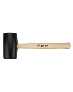 Młotek gumowy 58 mm, 450 g, trzonek drewniany 02A344