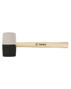 Młotek gumowy 63 mm, 680 g, czarno-biała guma 02A355