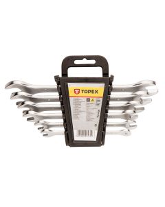 Klucze płaskie dwustronne 6-17 mm, zestaw 6 szt. 35D655