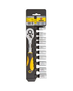 Klucze nasadowe 1/4", zestaw 11 szt. 38D650