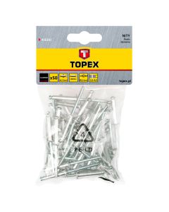 Nity aluminiowe 3.2 x 8 mm, 50 szt. 43E301