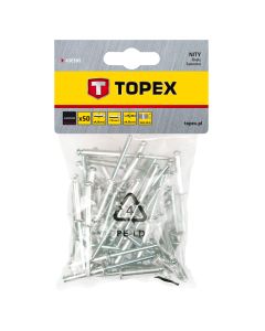 Nity aluminiowe 4.8 x 18 mm, 50 szt. 43E505