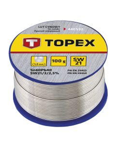 Lut cynowy 60% Sn, drut 1.5 mm, 100 g 44E532