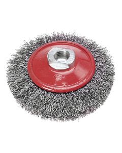 Szczotka druciana tarczowa odgięta 100 mm x M14 62H112