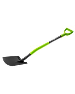 Szpadel prosty, metalowy trzonek, plastikowy uchwyt 15G011