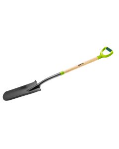 Szpadel do sadzonek, drewniany trzonek, plastikowy uchwyt 15G014