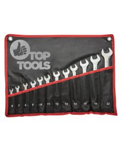 Klucze płasko-oczkowe 6-22 mm, zestaw 12 szt. 35D359