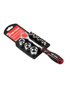 Klucze nasadowe 3/8", zestaw 8 szt. 38D142