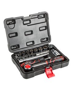 Zestaw kluczy nasadowych 1/4", 3/8", 20 szt. 38D520