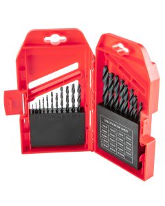 Wiertła do metalu HSS, 1.0-10.0 mm, zestaw 19 szt. 60H719