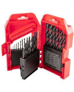 Wiertła do metalu HSS, 1.0-13.0 mm, zestaw 25 szt. 60H725