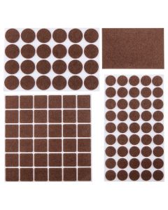 Podkładki filcowe samoprzylepne, brązowe, 106 szt. 98Z146