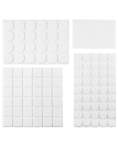 Podkładki filcowe samoprzylepne, białe, 106 szt. 98Z147