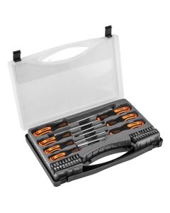 Wkrętaki i końcówki wkrętakowe, zestaw 27 szt. 04-197