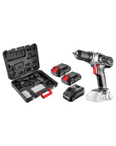 Wiertarko-wkrętarka akumulatorowa Energy+ 18V, Li-Ion, uchwyt 13 mm, 2 aku 2Ah, ład, walizka 58G006-SET2