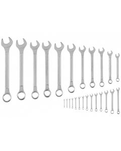 Klucze płasko-oczkowe 6-32 mm, zestaw 25 szt. 35D370