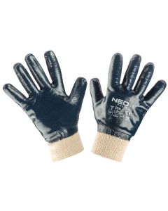 Rękawice robocze, bawełna, pokryte w całości nitrylem, 4121X, rozmiar 10 97-630-10