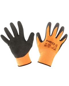Rękawice robocze, poliester pokryty lateksem (crincle), 3131X, rozmiar 10 97-641-10